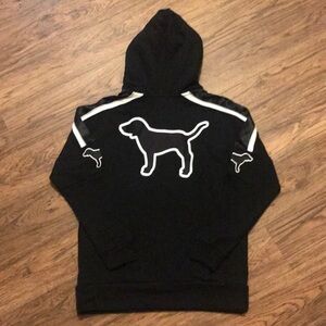 VS PINK Campus Sherpa Lined Tunic Pullover Size Small